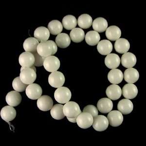  10mm white jade round beads 16 strand S2