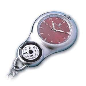    Smith & Wesson Pocket Watch Red with Compass: Sports & Outdoors