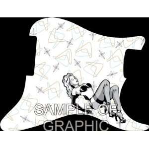  Pin Up Girl Tabletop WH Graphical G&L Legacy Pickguard 