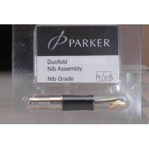 Parker   Duofold International 05   18 Karat Rhodium Plated Bloc Nib 