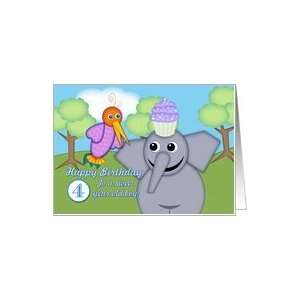   Year Old Boy, Whimsical Bird, Elephant and Cupcake Card Toys & Games