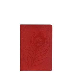  Pierre Belvedere Peacock Pocket Address Book, Padded Cover, Red 