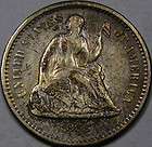 1866 S Seated Liberty Half Dime Abt. AU with some Nice Toning 