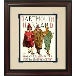  1928 Harvard vs. Dartmouth Historic Football Program Cover 