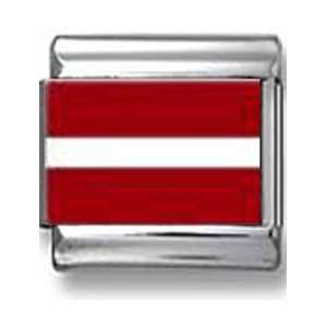 Latvia Flag Italian charm