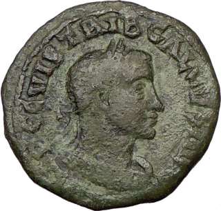   252AD Viminacium LEGION Rare Big Ancient Roman Coin LION BULL  