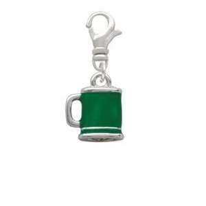 Green Beer   Silver Plated Clip on Charm [Jewelry]