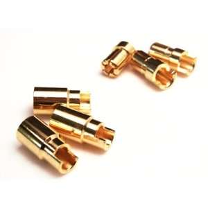    Bullet Connectors   6mm Gold Plated   3 Pairs Toys & Games