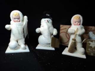 Dept 56 Elaine Roesle Snow Angels Children Christmas Figures MIB 
