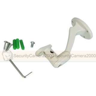 White Wall Mount Metal Material Bracket for CCTV Camera  