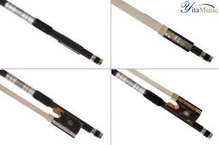 Top Performance Silver Braided Carbon Fiber Violin Bow  
