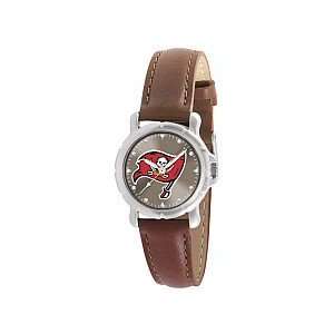  Gametime Tampa Bay Buccaneers Womens Brown Leather Watch 
