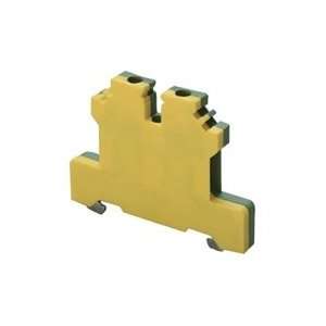 Terminal Ground Block, 22 10 AWG, Yellow/Green  Industrial 