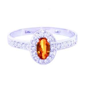   Gemstone and Diamond Engagement Ring Peridot, size5 diViene Jewelry