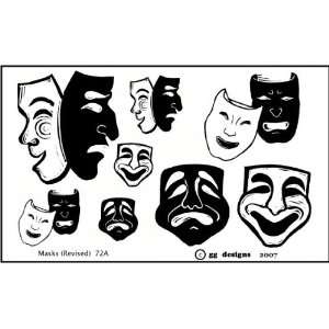  Unmounted Rubber Stamps  Masks 