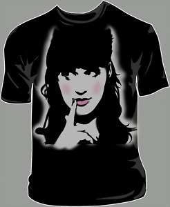 Katy Perry Shirt Airbrushed with stencils  