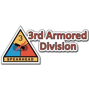  United States Army 3rd Armored Division Decal Bumper 