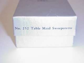 VINTAGE SHERIDAN SILVER TABLE MAID SWEEPERETTE  