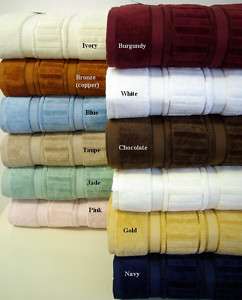 Pc 100% Egyptian Cotton Striped Towel Sets 797734399738  