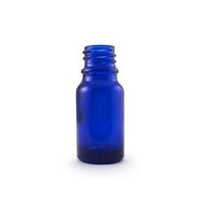  Lot of Five 10 ML (.34 OZ) Cobalt Blue Glass Bottles with 