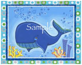 Sealife/ocean animals Nursery/Bathroom Art/Decor Print  