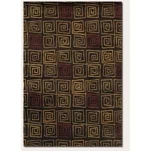   Rug Contemporary Style in Chocolate Color 