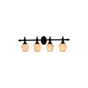   Rubbed Oiled Bronze 4 Bulb Vanity Light 7144 ROB