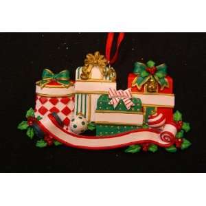    4162 Four Presents Personalized Christmas Ornament 