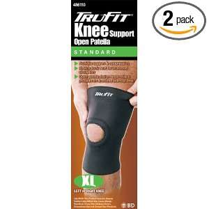  Tru Fit Open Buttress Knee Brace Black Extra Large (Pack 