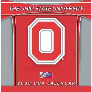 OHIO STATE BUCKEYES 2008 NCAA Daily Desk 5 x 5 BOX CALENDAR:  