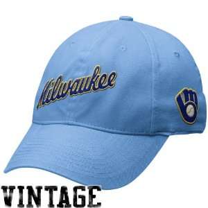 Nike Milwaukee Brewers Light Blue Legacy 91 Washed Cooperstown Swoosh 
