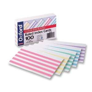  05135   Color Bar Ruling Index Cards: Office Products