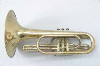 1978 F.E. Olds & Son Model NA42 Gold Lacquered Marching Mellophone NA 