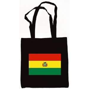  Bolivia Bolivian Flag Canvas Tote Bag Black: Everything 