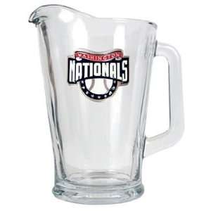   Nationals MLB 60oz Glass Pitcher   Primary Logo: Sports & Outdoors