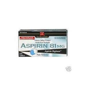   Enteric Safety Coated Low Dose Aspirin 500 ct/81 Mg 