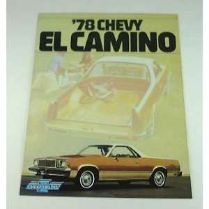  1978 78 Chevrolet Chevy EL CAMINO BROCHURE SS Conquista 