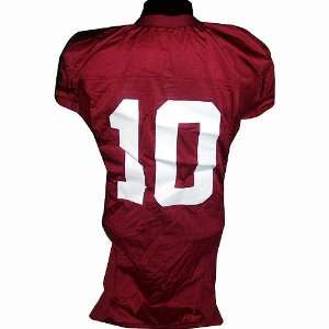  #10 Alabama Game Used Maroon Football Jersey (Name Removed 