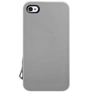 Grey SwitchEasy Lanyard Cover Case w/ Screen Protector for iPhone 4 4S 