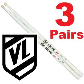 VIC FIRTH Buddy Rich Wood Tip Drum Sticks SBR   3 pairs  