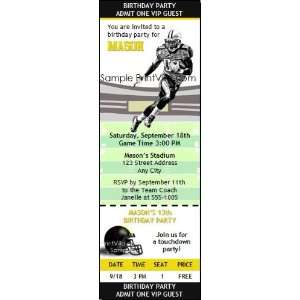 Iowa Hawkeyes Colored Football Ticket Invitation 2  Sports 