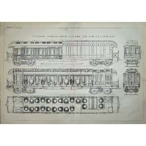 1875 Pullman Car Midland Railway Drawing Room Car Train  