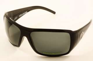 Electric Crossover Gloss Black w/ Grey Polarized Sunglasses NEW  