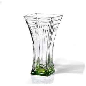   GLASS VASE WITH EMERALD BASE, PICASSO COLLECTION Patio, Lawn & Garden