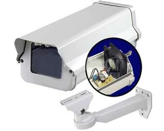 Outdoor CCTV Camera Housing + Heater, Fan, Wall Mount  