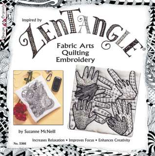 ZENTANGLE FABRIC ARTS Line Drawing Book Quilting Paper  