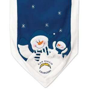 San Diego Chargers 72x15 Snowman Table Runner  Sports 