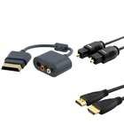 eForCity Optical + 6ft HDMI M/M Cable + RCA Audio adapter For Xbox360