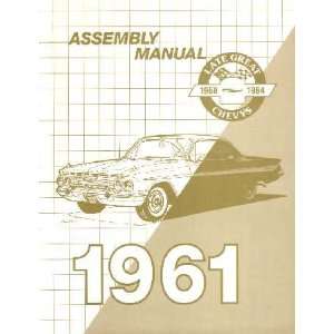  1961 CHEVROLET Assembly Manual Book Rebuild: Automotive