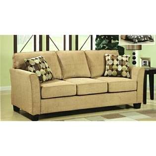 Best Quality Brown fabric upholstered sleeper pull out sofa with wood 